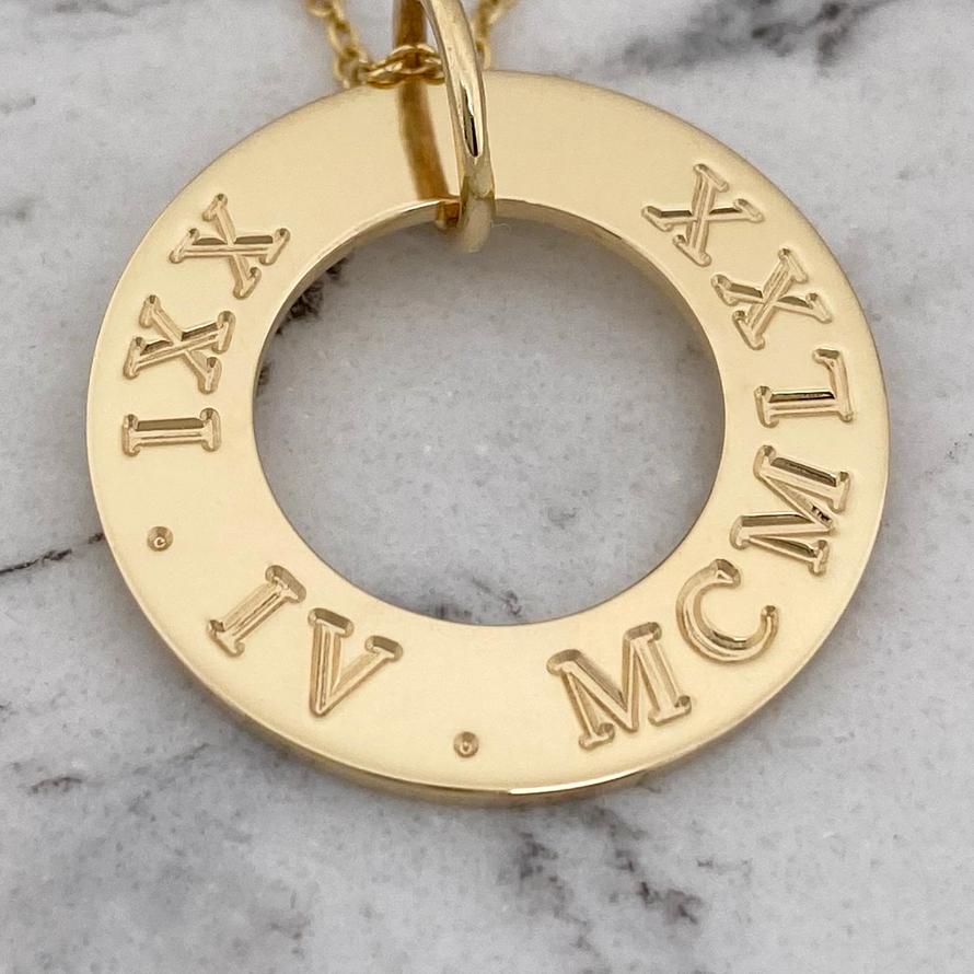 Personalised Roman Numeral and Birthday