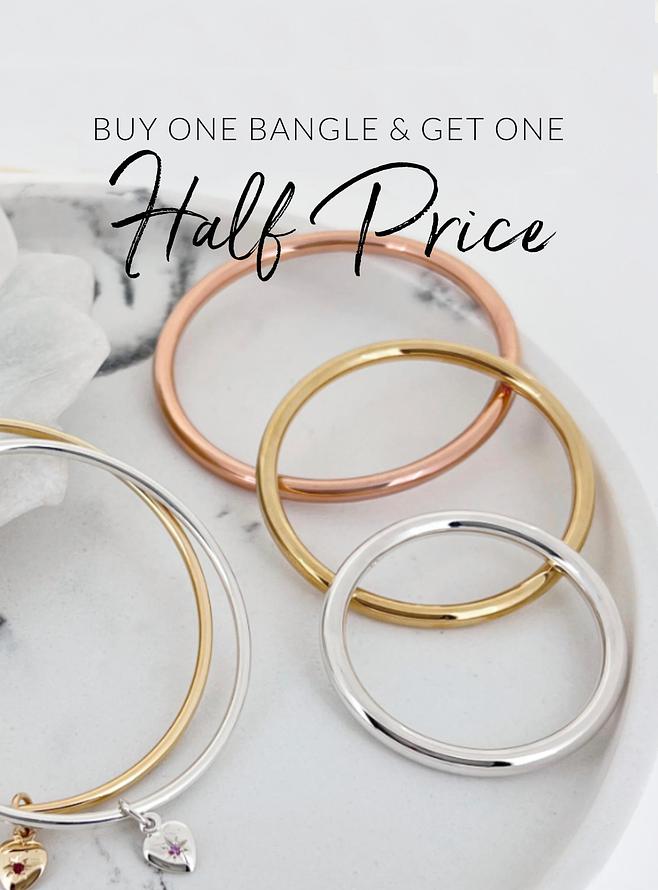 Buy 1 Get 1 Half Price Bangles