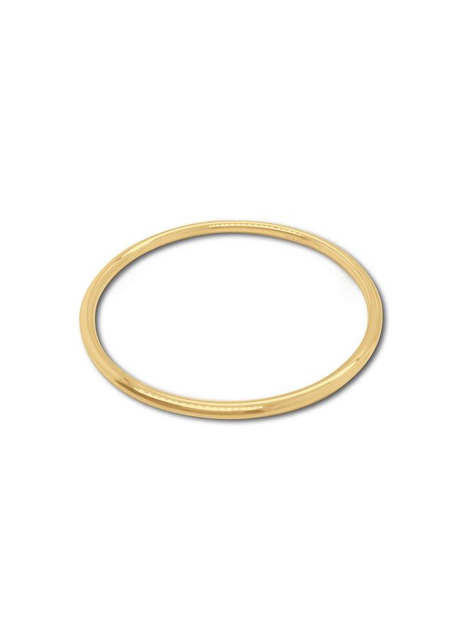 9ct Yellow Gold 4mm Traditional Golf Bangle All Sizes Available