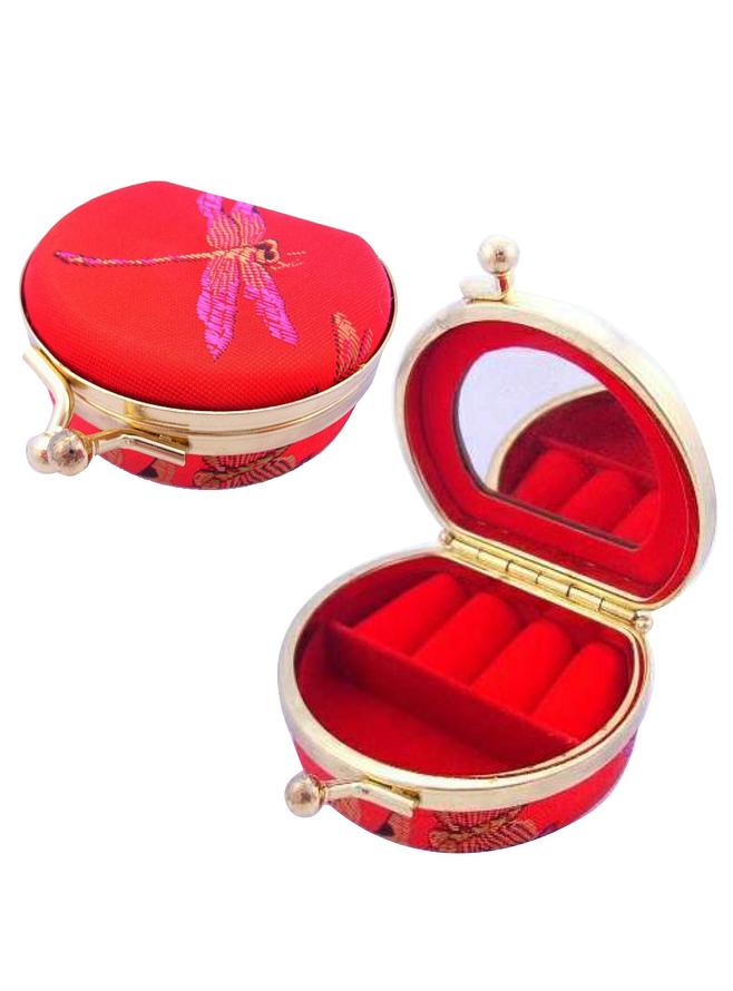 Red Dragonfly Purse Jewellery Case Small