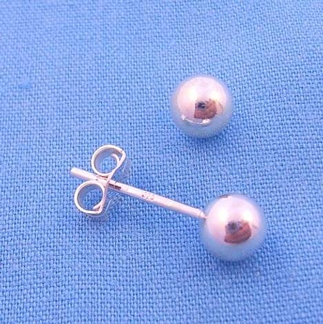 Sterling Silver 5mm Ball Stud Earrings