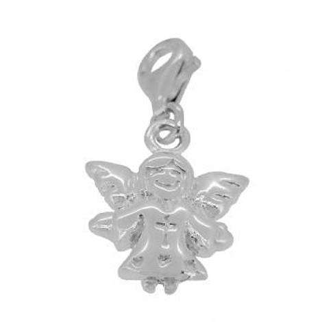 Sterling Silver 13mm X 18mm Guardian Angel Clip on Charm