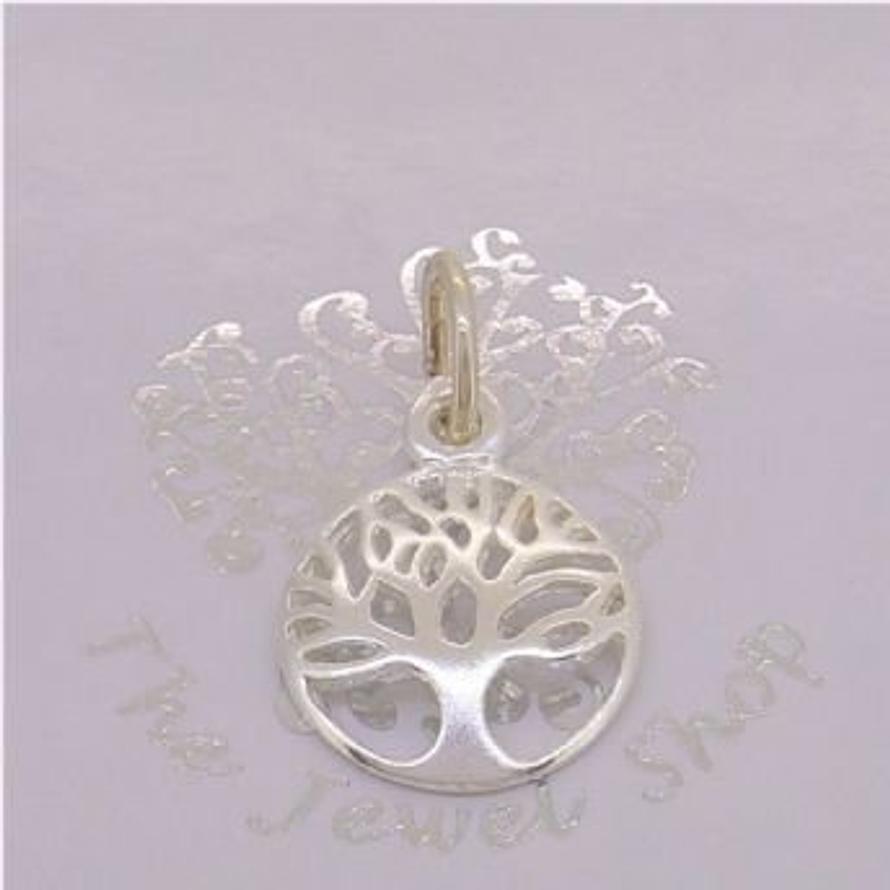 STERLING SILVER 12mm TREE OF LIFE CHARM PENDANT