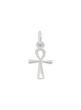 Egyptian Ankh of Life Charm Pendant in Sterling Silver