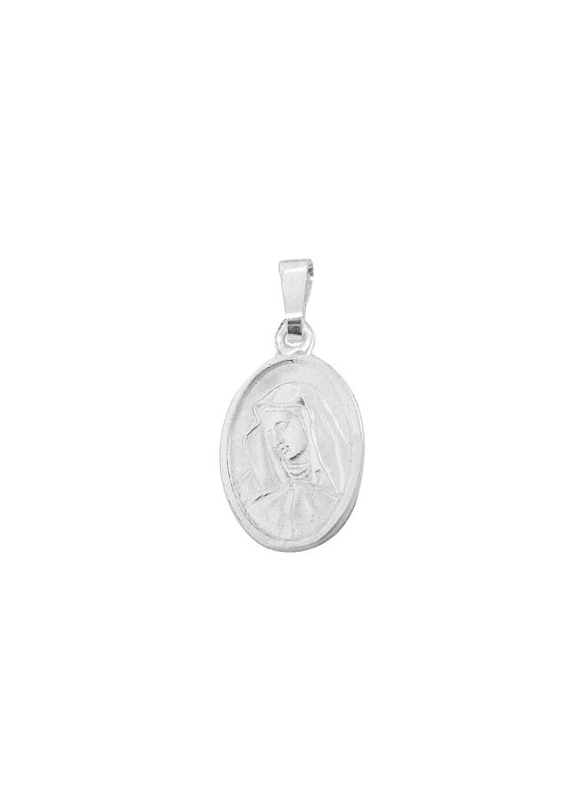 Sterling Silver 12mm Madonna Virgin Mary Charm