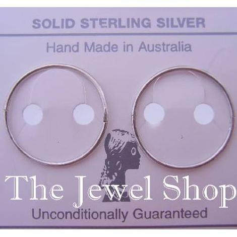 Sterling Silver Jumbo Large 20mm Hinged Sleeper Hoop Earrings