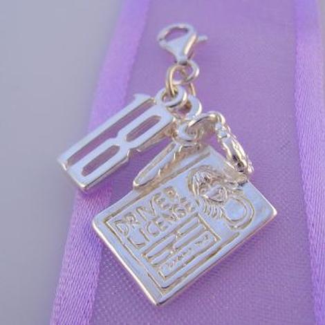 Sterling Silver 18 18th Birthday Driver Licence Clip on Charm -Hr1039-Kb7