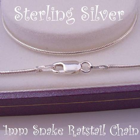 45cm Sterling Silver Snake Chain Necklace
