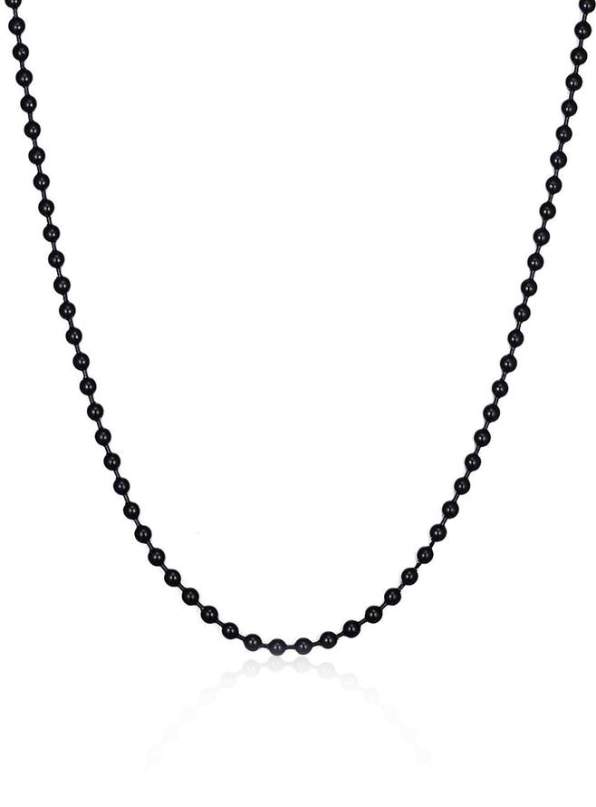 Pastiche Ball Chain Necklace in Ip Stainless Steel