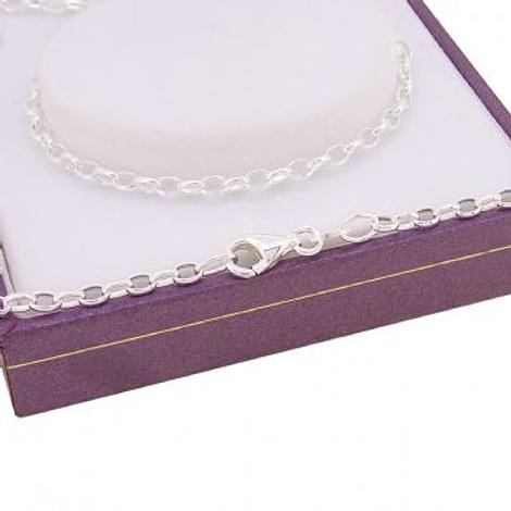 Sterling Silver 2.4mm Oval Belcher Chain Necklace All Lengths Available