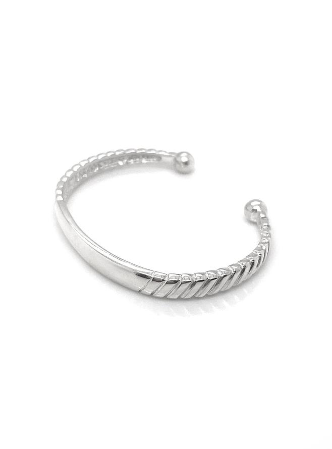 Identity Baby Child Surf 40mm Cuff Bangle in Sterling Silver