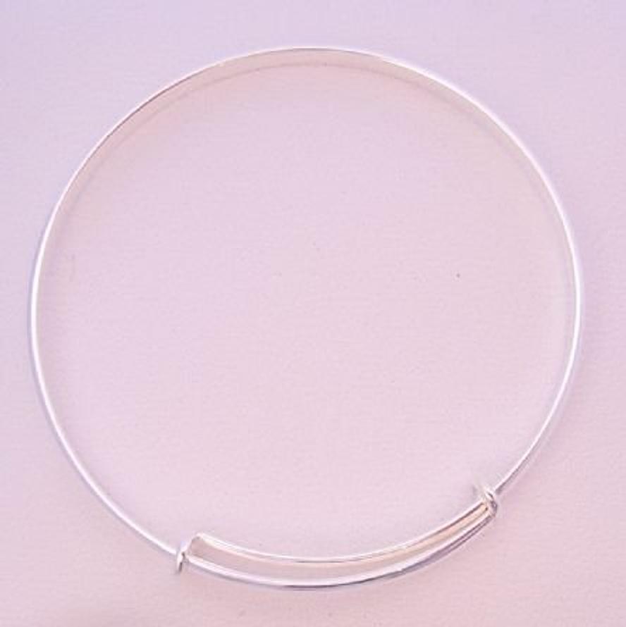 STERLING SILVER TEENAGER ADULT 60mm-68mm EXPANDABLE BANGLE