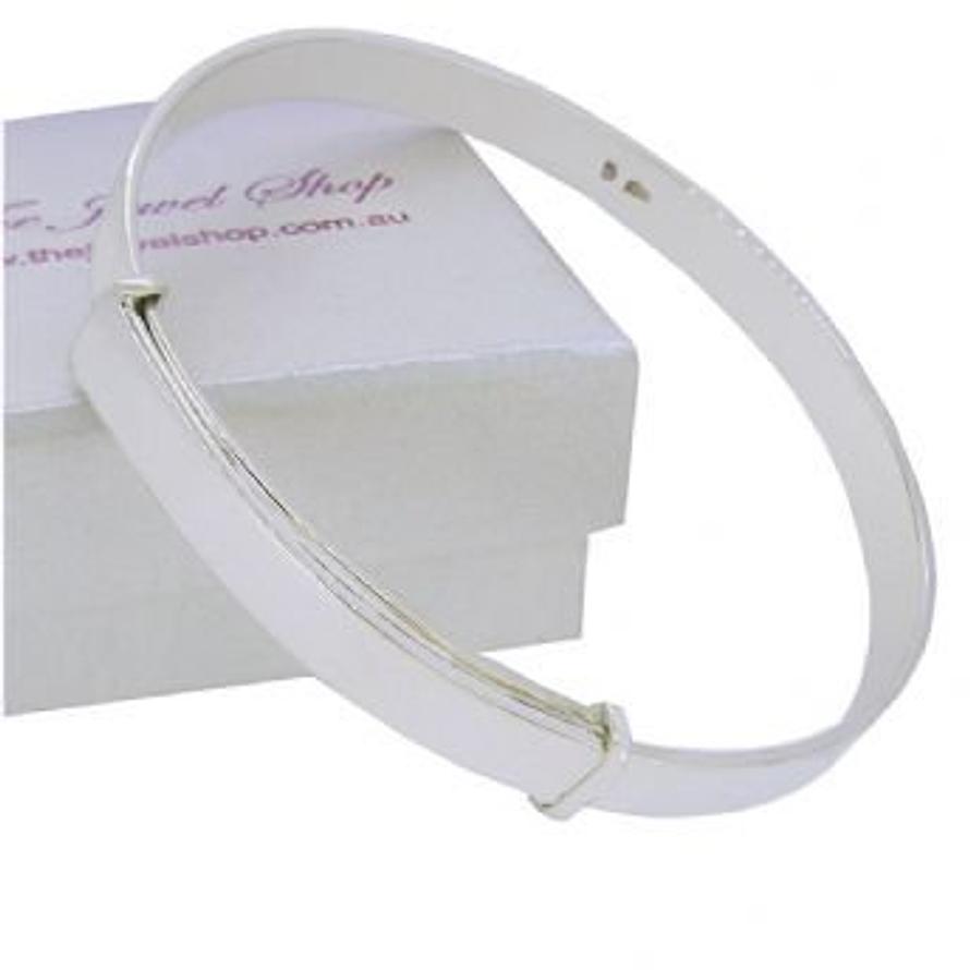 5mm FLAT STERLING SILVER EXPANDABLE BANGLE
