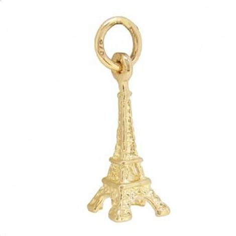 9ct Gold 7mm X 20mm Paris Eiffel Tower Charm