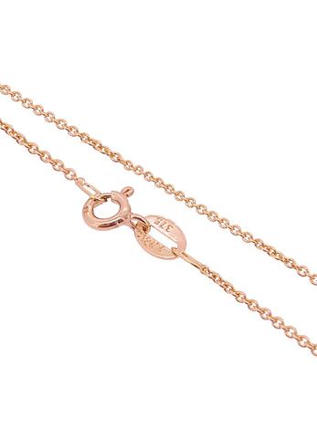 Fine 1.2mm Cable Chain Necklace in 9ct Rose Gold