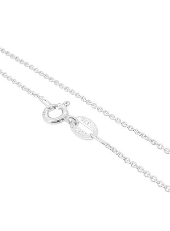 Fine 1.2mm Cable Chain Necklace in 9ct White Gold