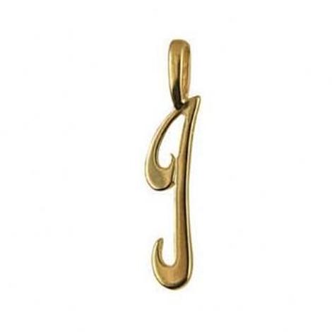 9ct Gold Alphabet Initial Letter I Necklace Pendant