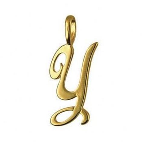 9ct Gold Alphabet Initial Letter Y Necklace Pendant