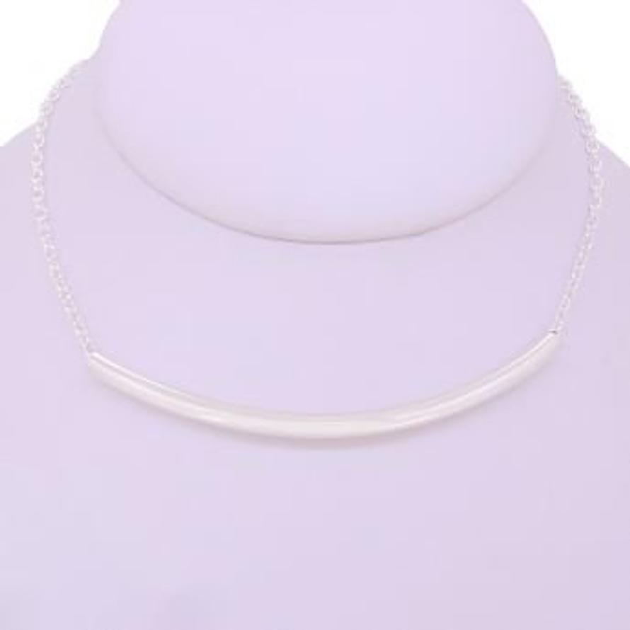 DESIGNER TUBED STERLING SILVER OVAL BELCHER CHAIN NECKLACE All Lengths Available