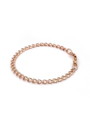Open Curb 2.8mm Chain Bracelet in 9ct Rose Gold