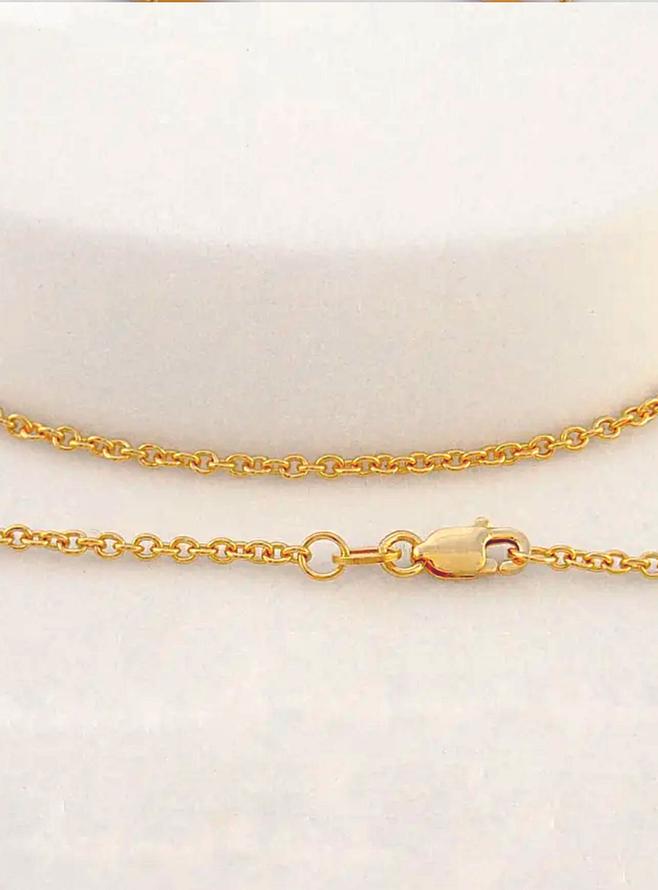 9ct Gold 1.6mm Cable Chain Necklace All Lengths Available