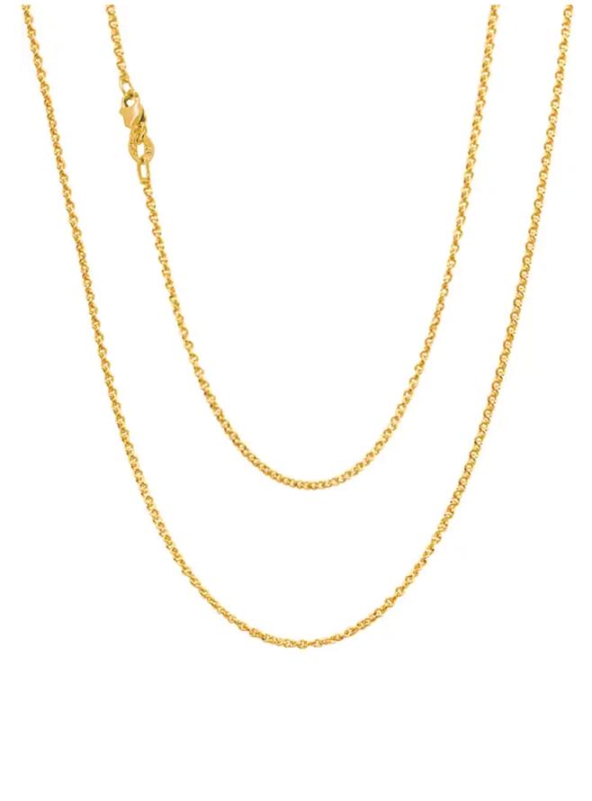 9ct Gold 1.6mm Cable Chain Necklace All Lengths Available