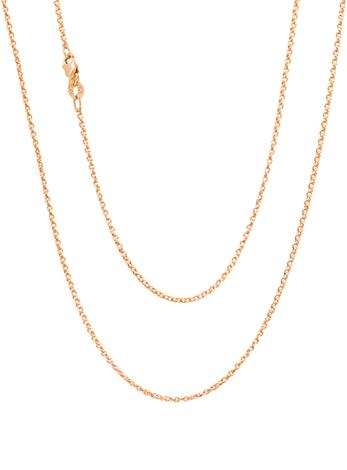9ct Rose Gold 1.9mm Cable Chain Necklace
