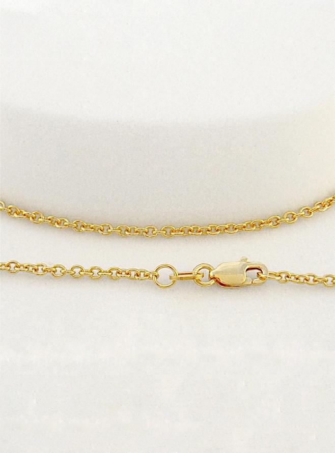 9ct Gold 1.9mm Cable Chain Necklace All Sizes Available