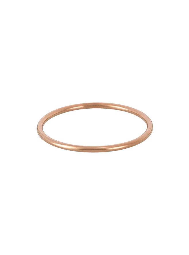 Traditional Round Golf Bangle 3mm in 9ct Rose Gold