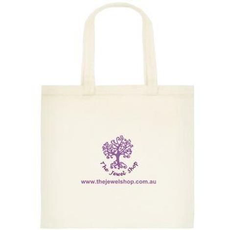 Free Gift Offer Canvas Jewel Shop Logo Tote Shopping Bag