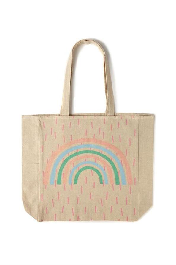 Free Gift Offer Rainy Rainbow Tote Bag