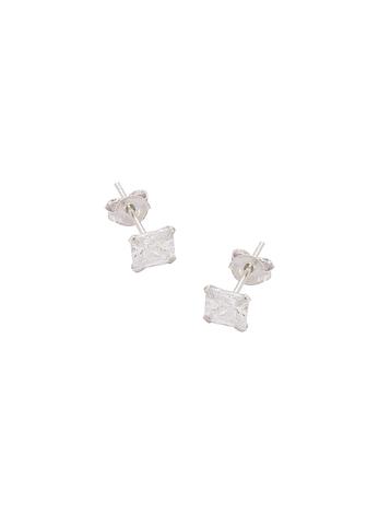 Free Gift Offer Sterling Silver 5mm Princess Cz Stud Earrings