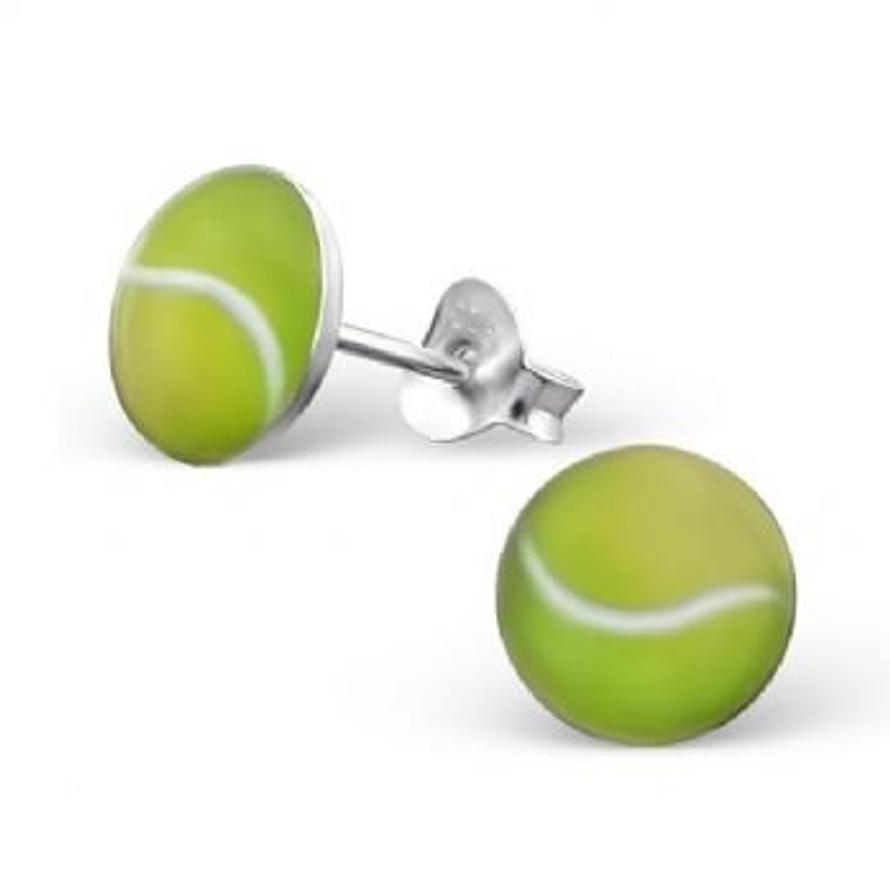 Tennis Ball Earrings Tennis Ball Stud Earrings 8mm