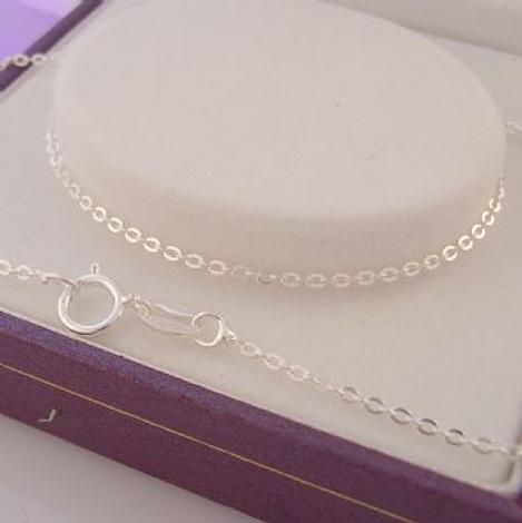 1.3g Sterling Silver 1.2mm Cable Necklace Chain 45cm