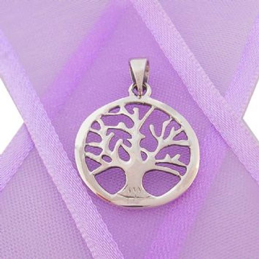 STERLING SILVER 16mm TREE OF LIFE CHARM PENDANT - CP-925-17-1063-238