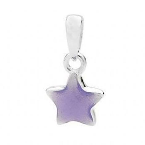 Pastiche Sterling Silver Lavender Star Charm Pendant