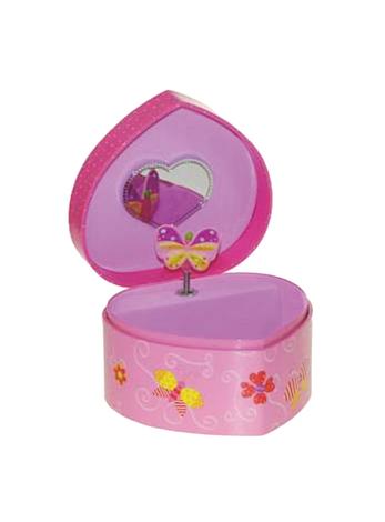 Butterfly Princess Heart Musical Jewellery Box