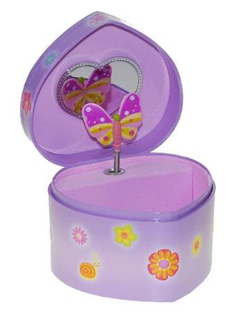 Heart Flower Butterfly Jewellery Box