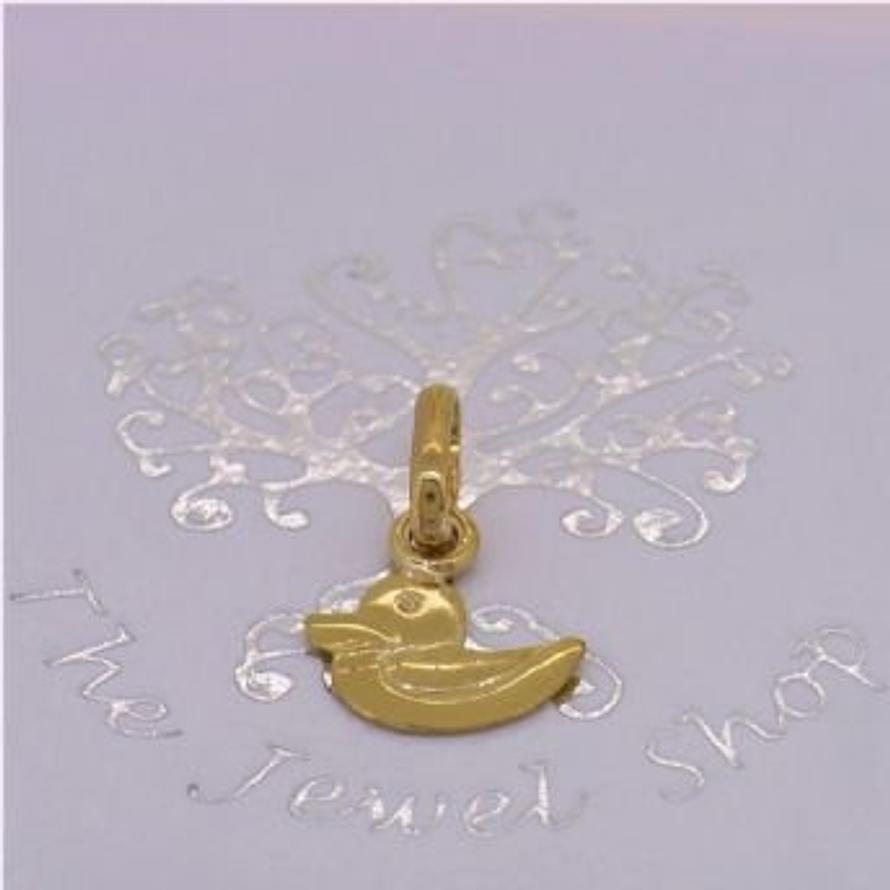 9CT GOLD 7mm TINY DUCK DUCKIE CHARM