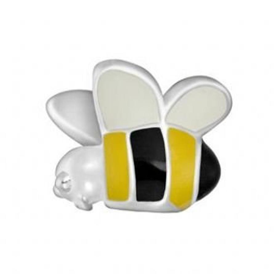 STERLING SILVER PASTICHE PETITE BUMBLE BEE BEAD CHARM -XE010
