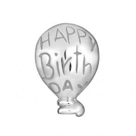 Sterling Silver Pastiche Petite Happy Birthday Balloon Bead Charm -Xt128