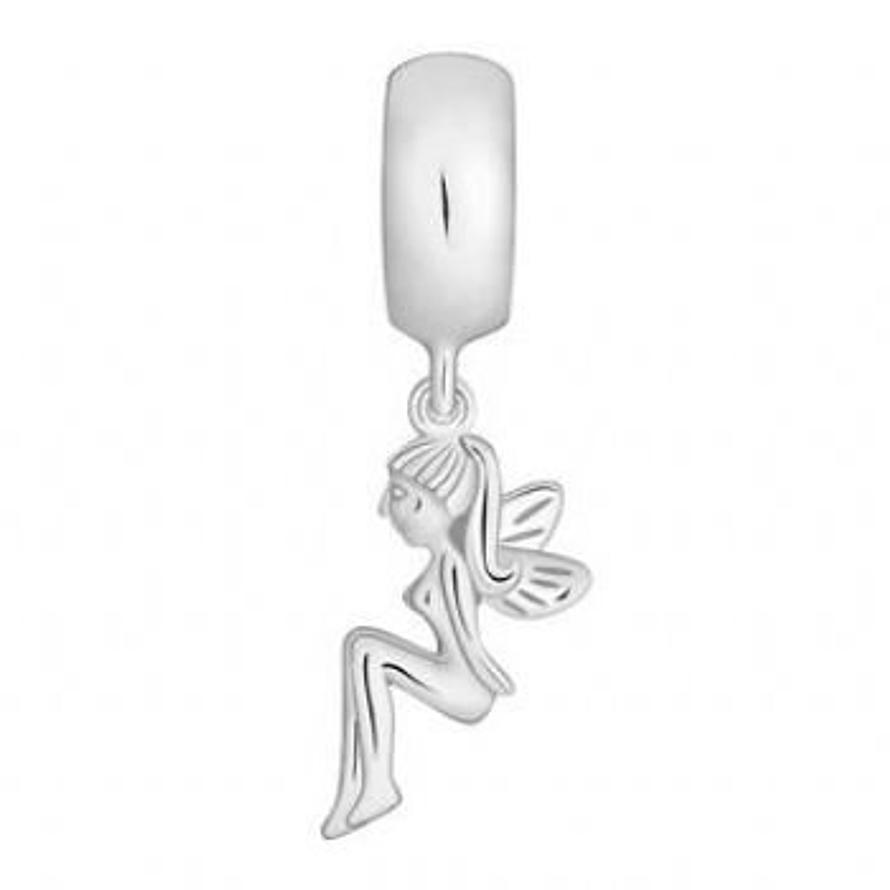 STERLING SILVER PASTICHE PETITE TINKERBELL FAIRY BEAD CHARM -XP050