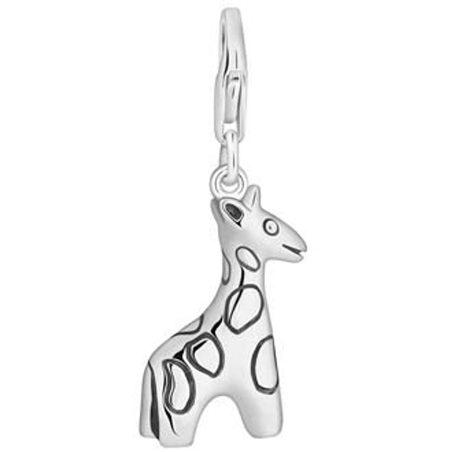 PASTICHE STERLING SILVER GIRAFFE HOOKED ON CLIP CHARM QC020