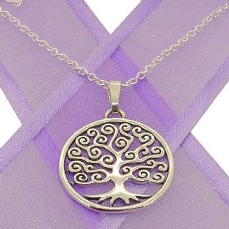 Tree of Life 20mm Charm Pendant Necklace
