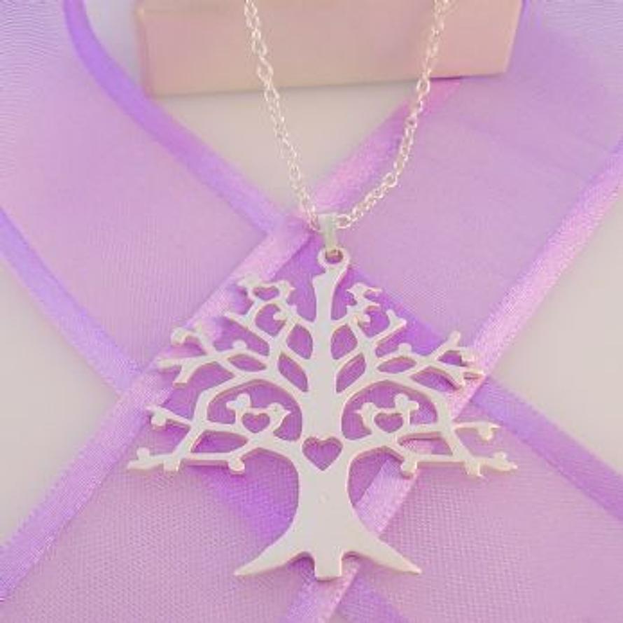 STERLING SILVER 33mm TREE OF LIFE CHARM NECKLACE -925-54-706-9984-CA40