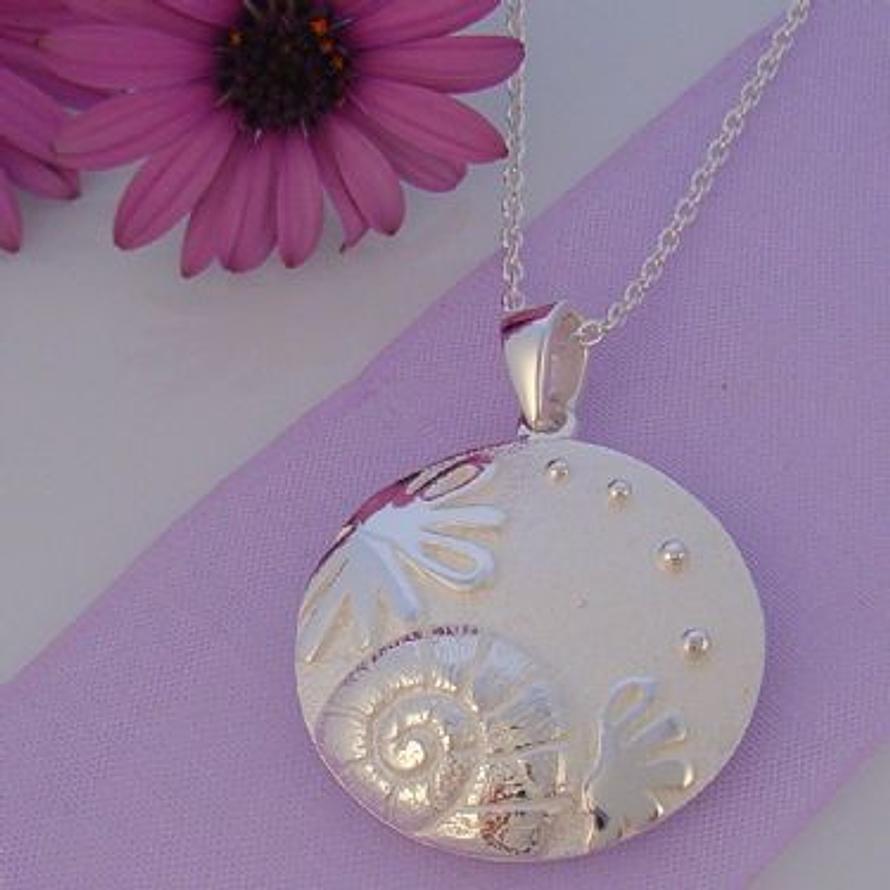 STERLING SILVER 25mm SEA LIFE NECKLACE 925-54-706-6655