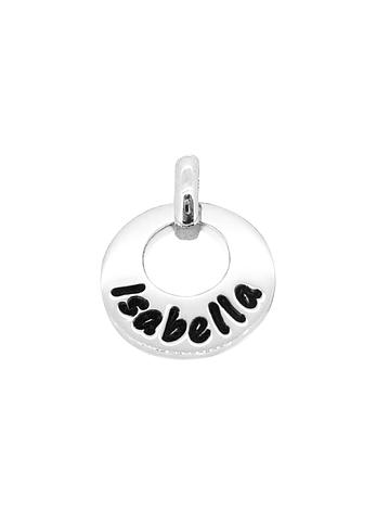 15mm Baby Child Circle of Life Personalised Family Name Pendant -15mm-Ss