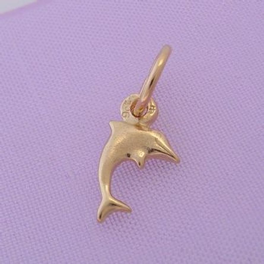 9CT GOLD SMALL BABY DOLPHIN CHARM -9Y_HR1765
