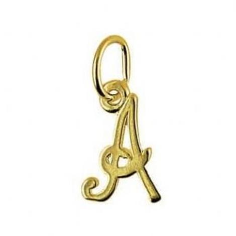 9ct Small Alphabet Initial Letter a Charm -Cp 9y Hr1659a