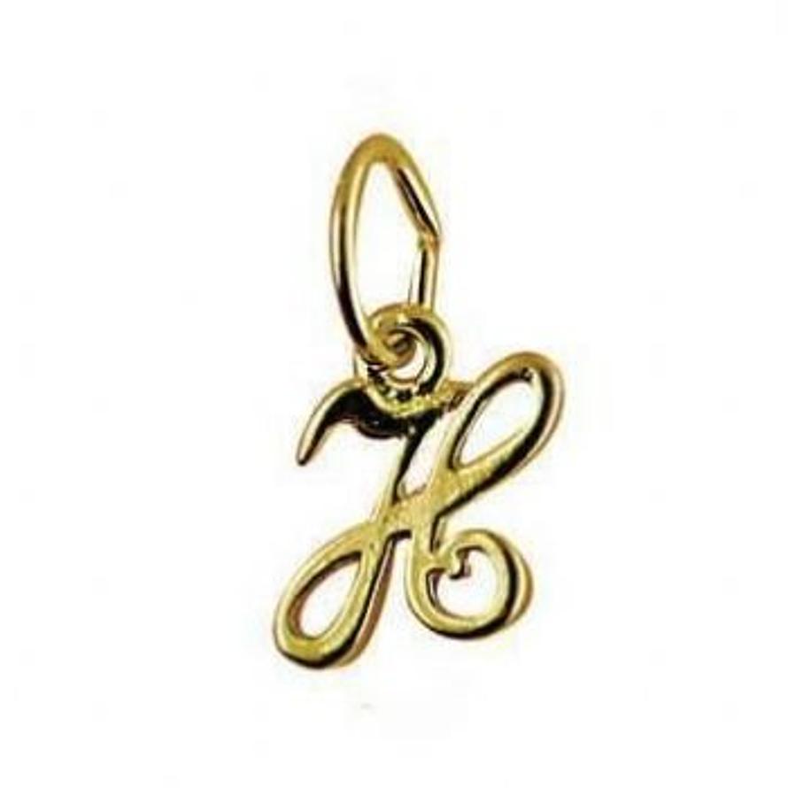 9CT SMALL ALPHABET INITIAL LETTER H CHARM -9ct_HR1659H